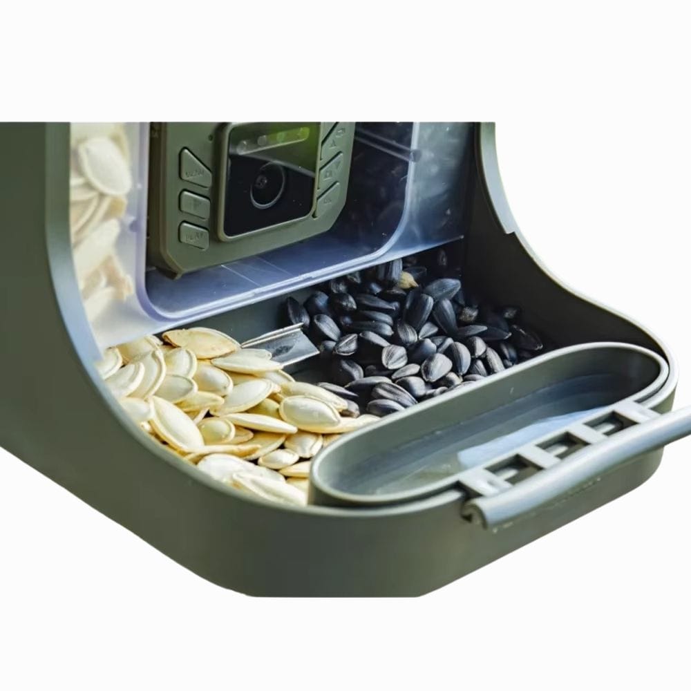 Mangeoire Oiseau Caméra HD & Vision Nocturne | NatureVision WildNest Vert