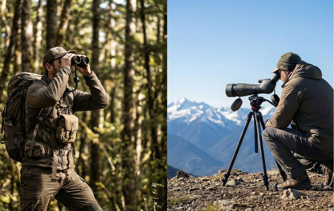 Différence utilisation jumelles et longue-vue NatureVision