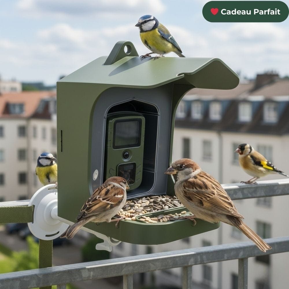 NatureVision WildNest | Mangeoire Oiseau Caméra Autonome : Installez-la Partout