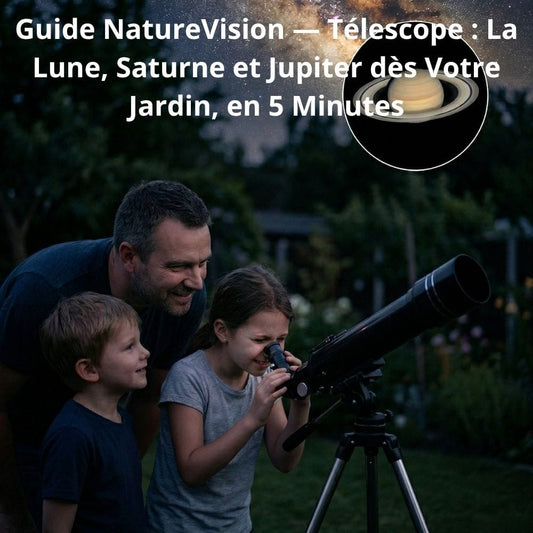 Guide Nature Vision — Télescope : La Lune, Saturne et Jupiter dès Votre Jardin, en 5 Minutes