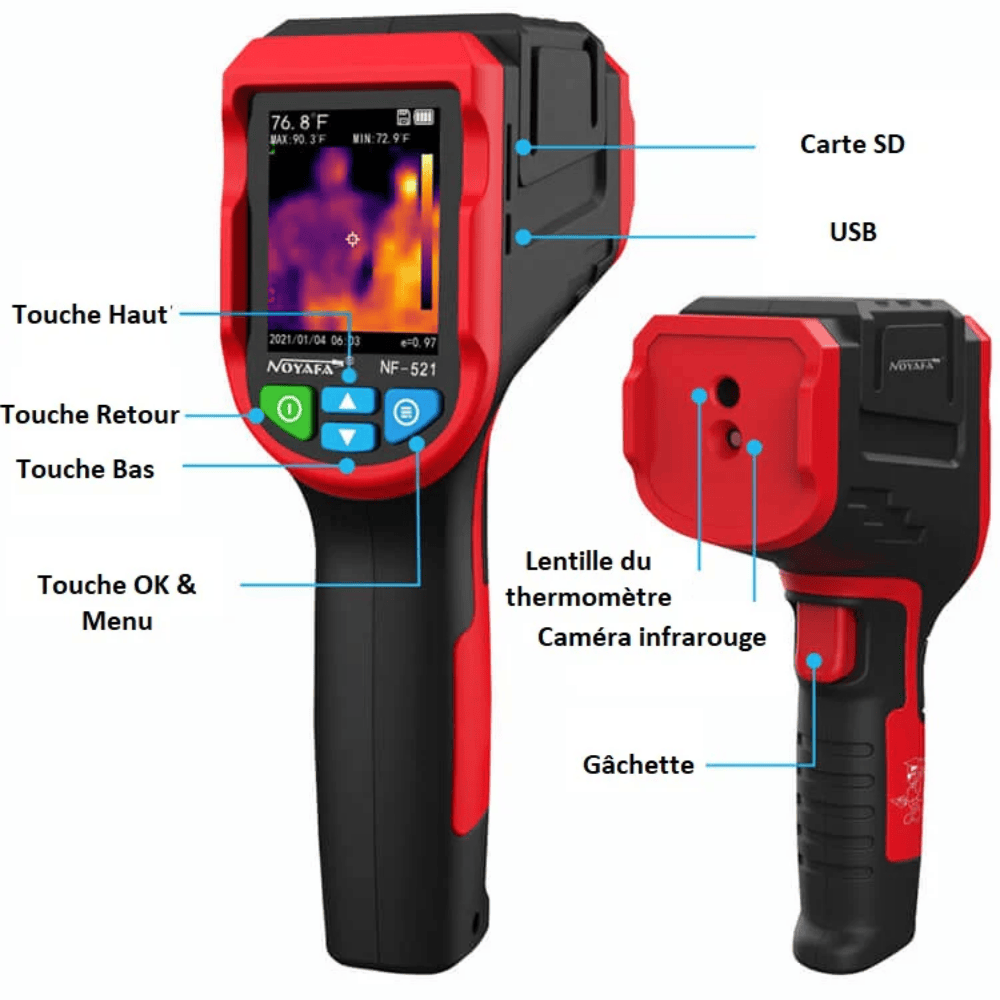 Caméra Thermique Isolation NF-521 Précision | NatureVision NF-521