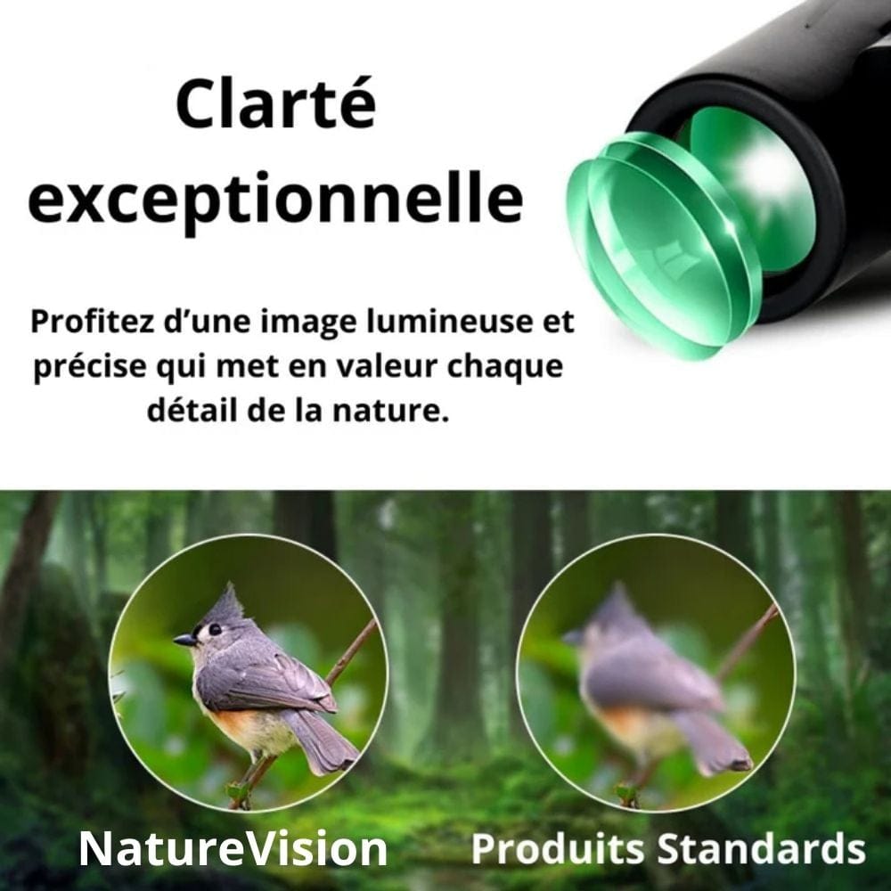 Jumelle Compacte et Puissante EagleWing | NatureVision Noir