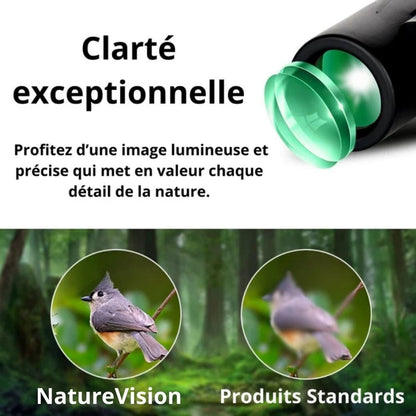 Jumelle Compacte et Puissante EagleWing | NatureVision Noir