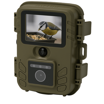 Mangeoire Oiseau Caméra HD & Vision Nocturne | NatureVision WildNest Vert