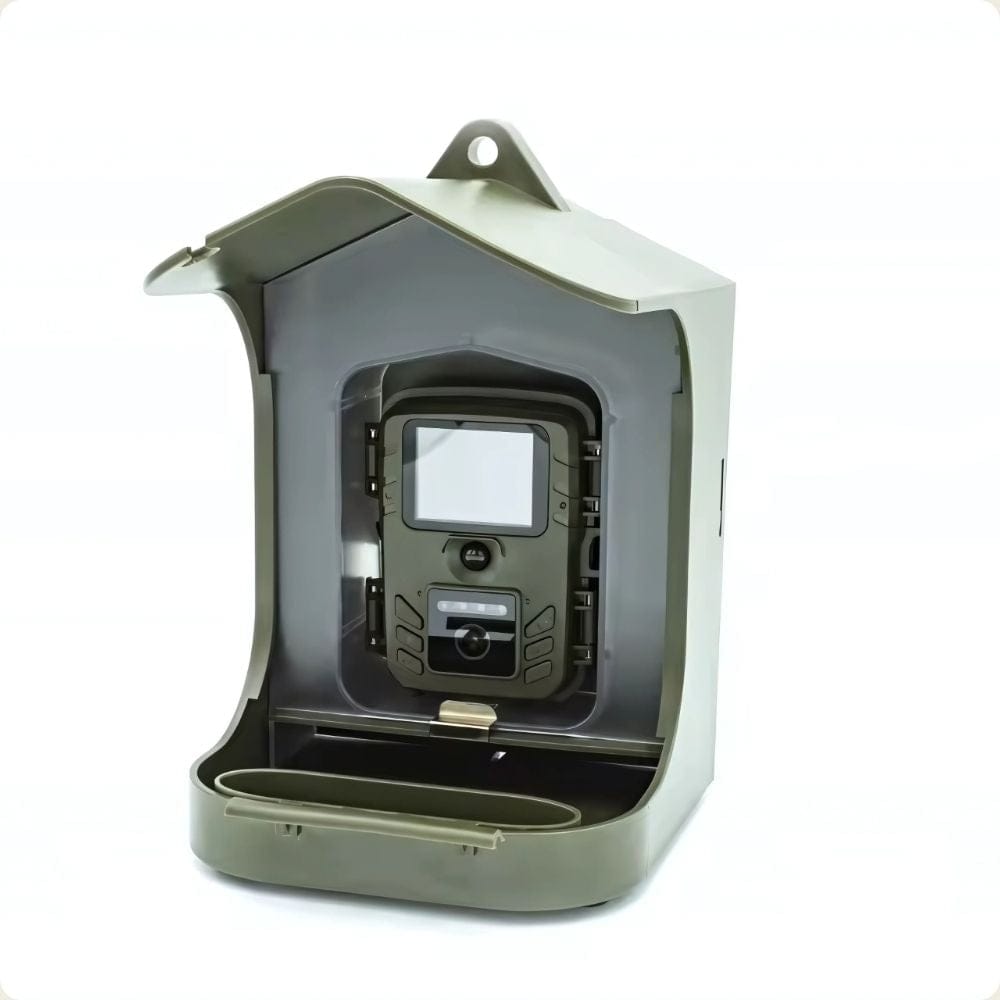 Mangeoire Oiseau Caméra HD & Vision Nocturne | NatureVision WildNest Vert