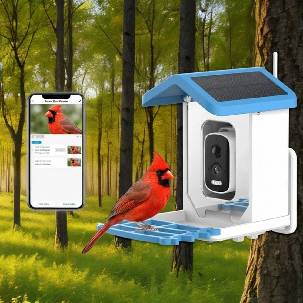 Mangeoire Oiseaux Balcon Compacte & Wifi | NatureVision NatureVision BirdNest