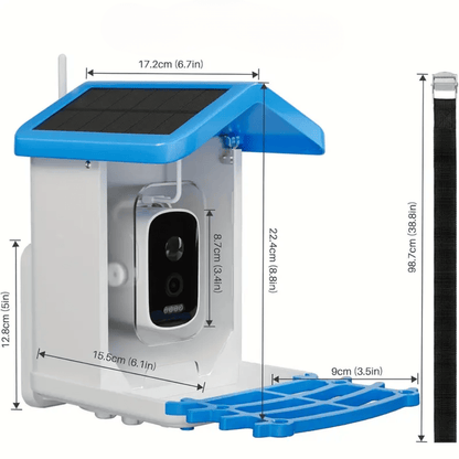 Mangeoire Oiseaux Balcon Compacte & Wifi | NatureVision NatureVision BirdNest