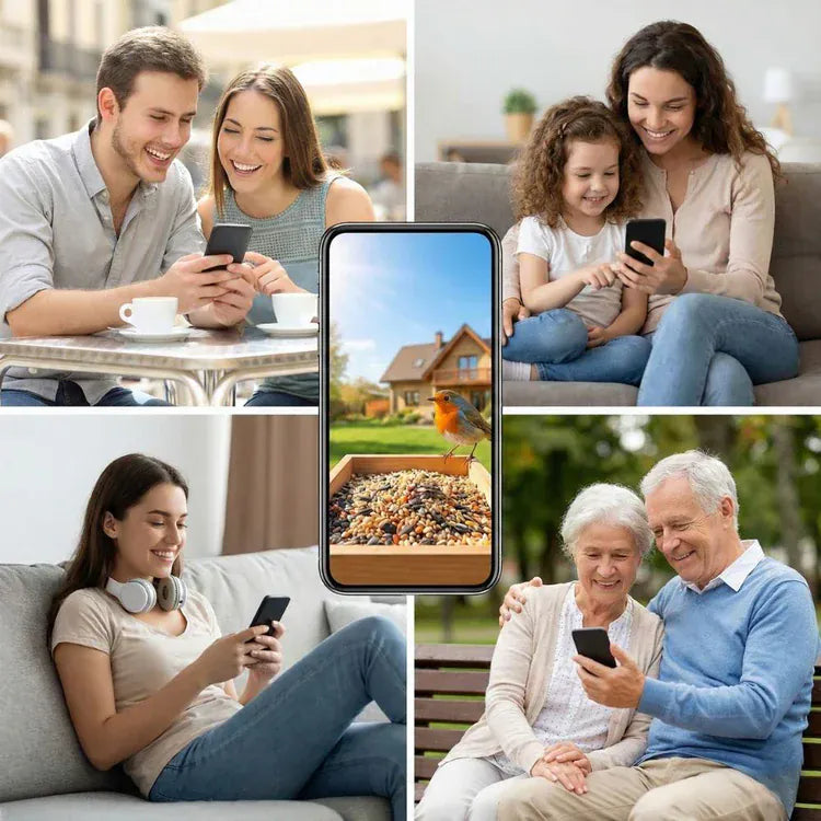 Mangeoire Oiseaux Balcon Compacte & Wifi | NatureVision NatureVision BirdNest