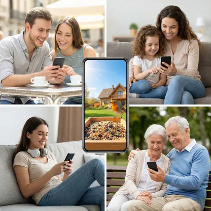 Mangeoire Oiseaux Balcon Compacte & Wifi | NatureVision NatureVision BirdNest