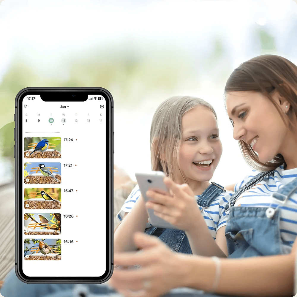 Mangeoire Oiseaux Connectée WiFi & IA | NatureVision NatureVision VisionAir
