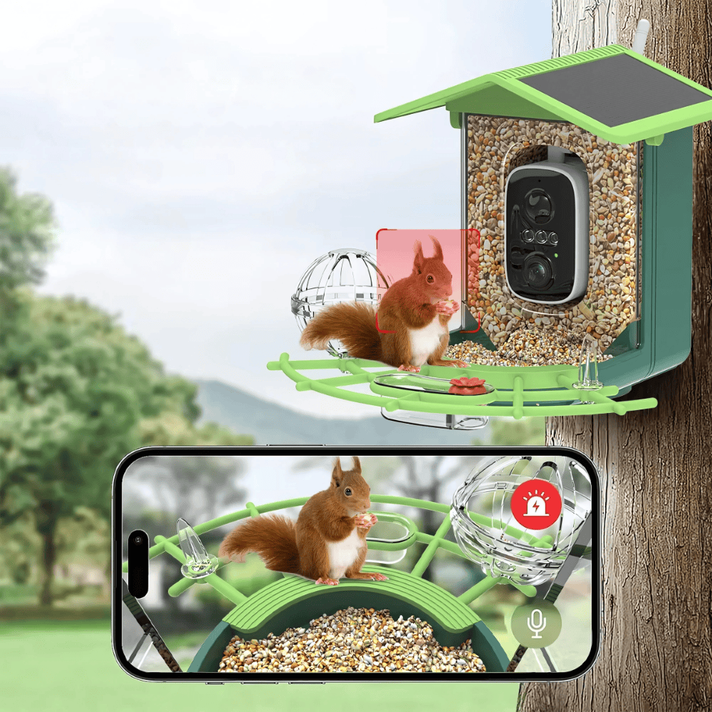 Mangeoire Oiseaux Connectée WiFi & IA | NatureVision NatureVision VisionAir