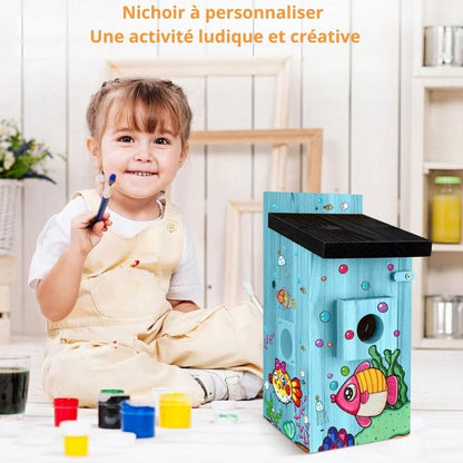 Nichoir Caméra Solaire 5MP : NatureVision SolarNest